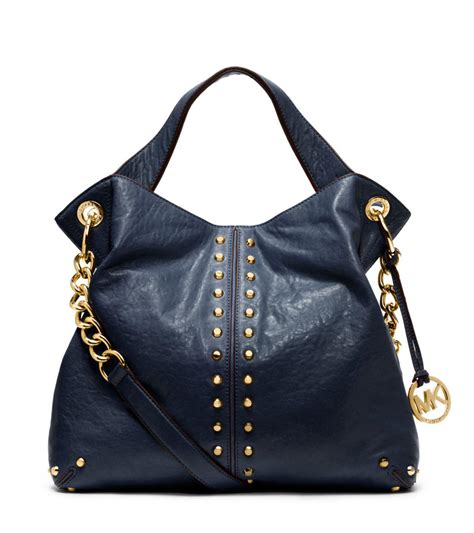 michael kors blue leather handbag|michael kors handbags original price.